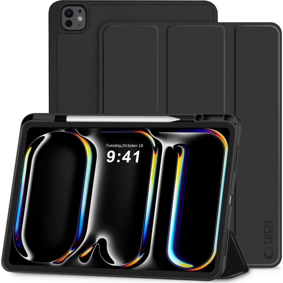 OUTLET: Etui do iPad Pro 13  5/6 2025/2024, Tech-Protect SC Pen, czarne