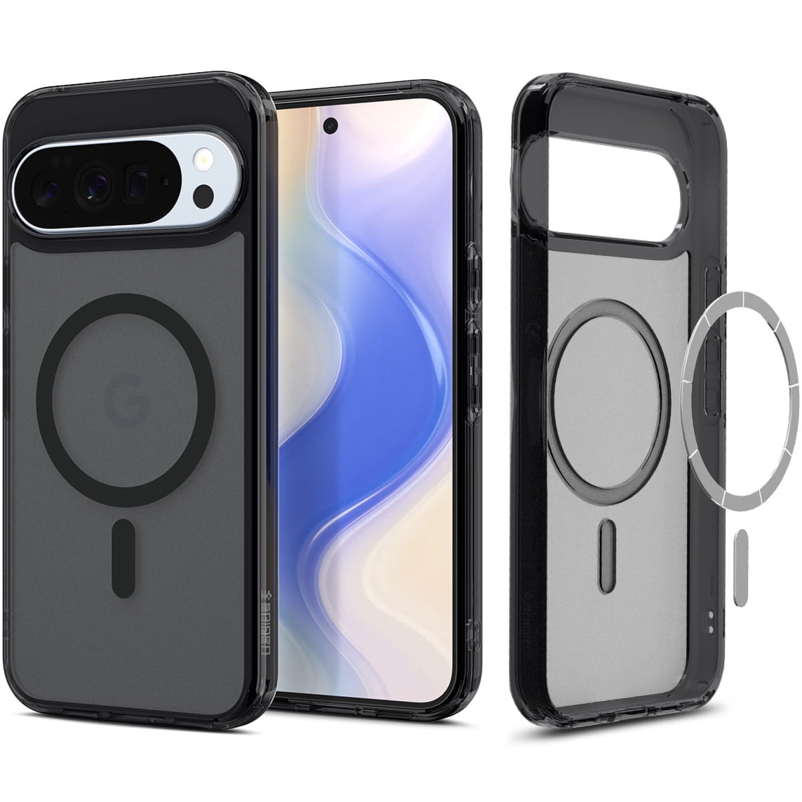 Etui Spigen Ultra Hybrid Mag do MagSafe do Google Pixel 10 Pro XL, półprzezroczysto-czarne