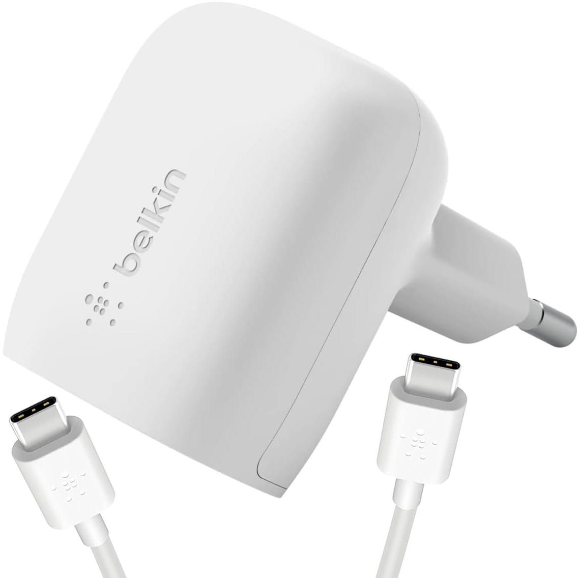 Image of Ładowarka sieciowa Belkin Boost USB-C PD 3.1 PPS 20W + kabel USB-C 1m, biała