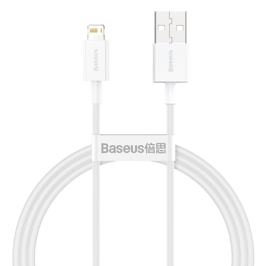 Image of Kabel Baseus Superior USB-A do Lightning 2.4A 1m, biały