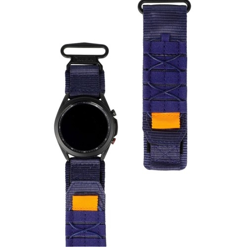 Image of Sportowy pasek do zegarka Bizon Strap Watch Adventure do Galaxy Watch 22mm, granatowy