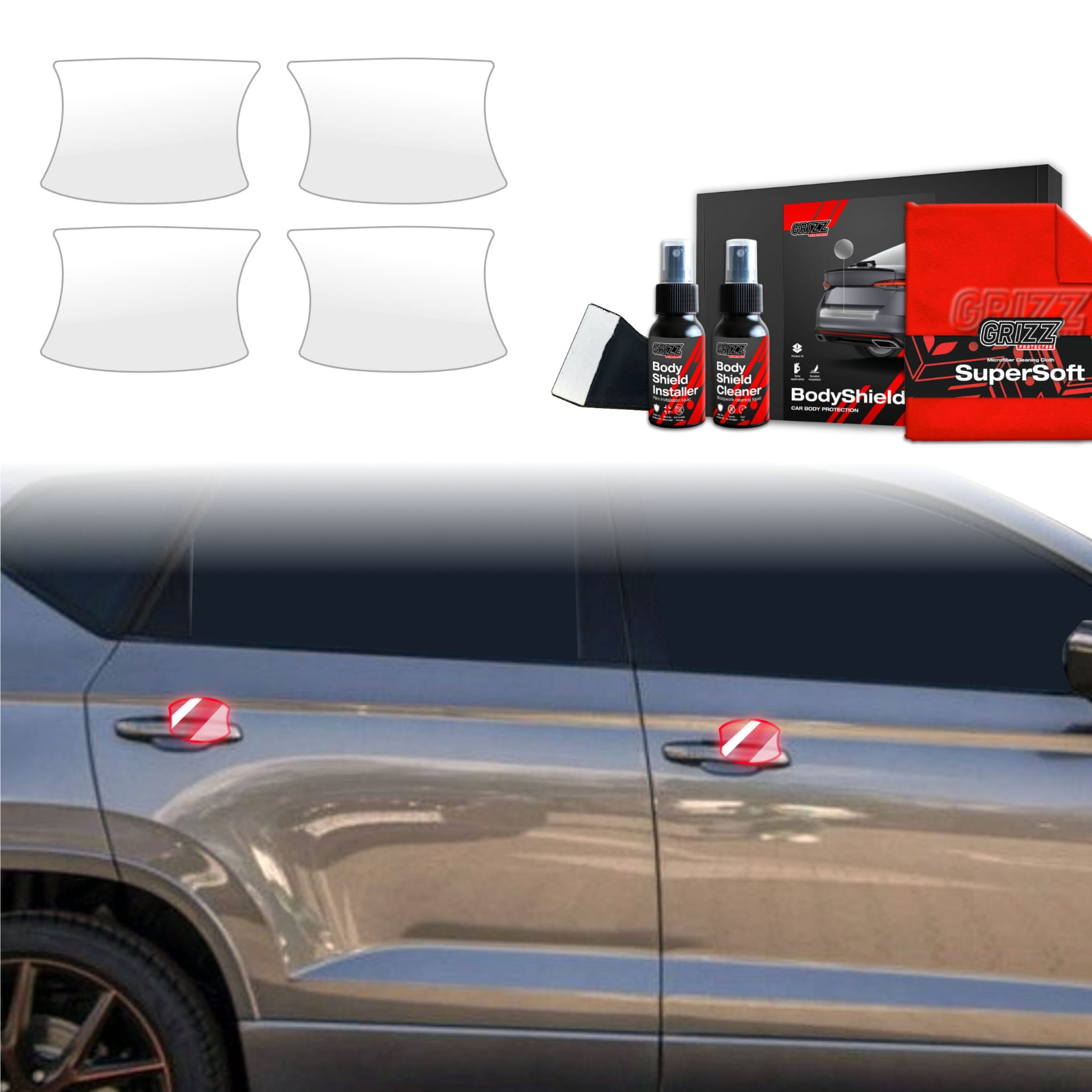 4w1 Folia ochronna Grizz Protector pod klamki do Cupra Ateca (2020-2026)