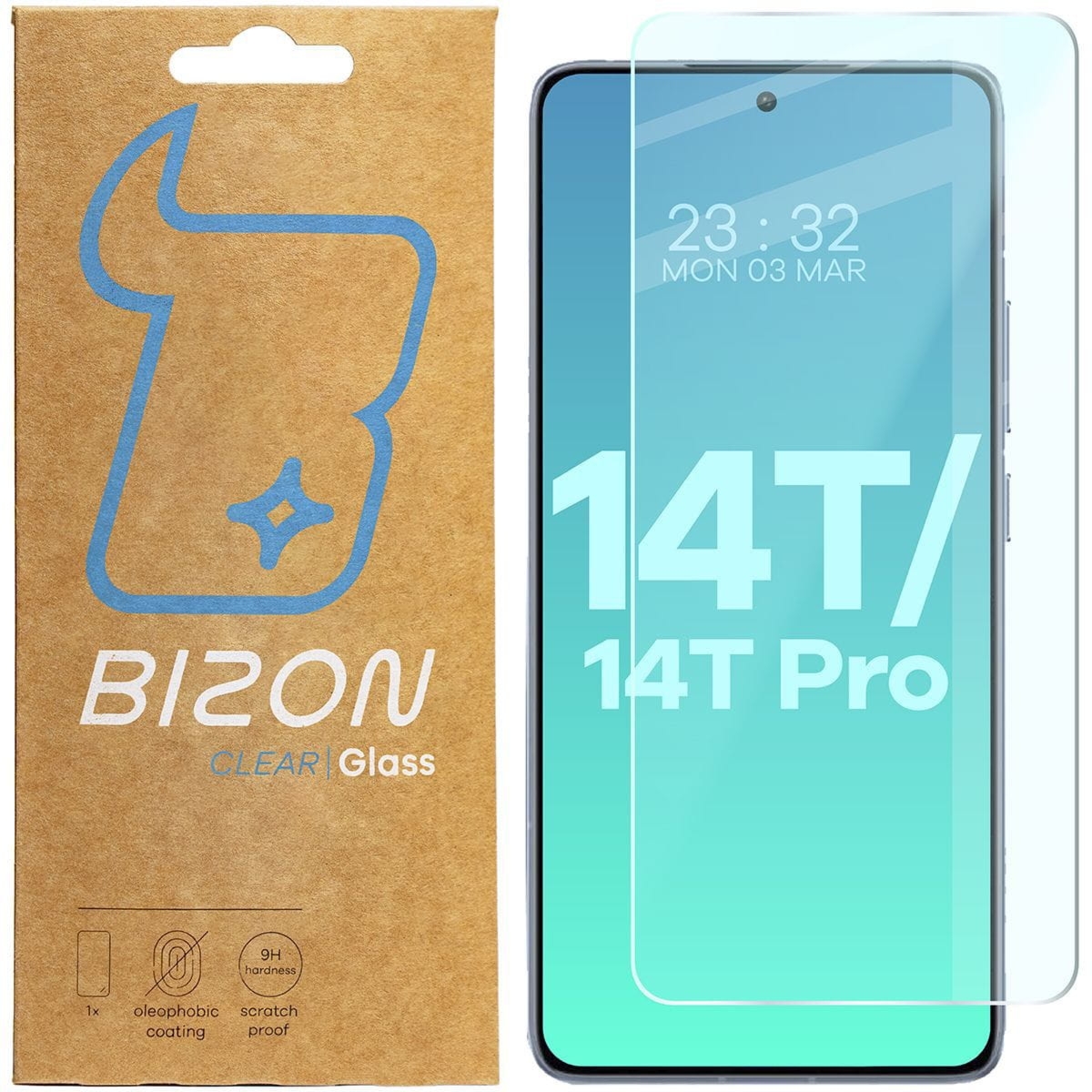 Szkło hartowane Bizon Glass Clear do Xiaomi 14T/14T Pro