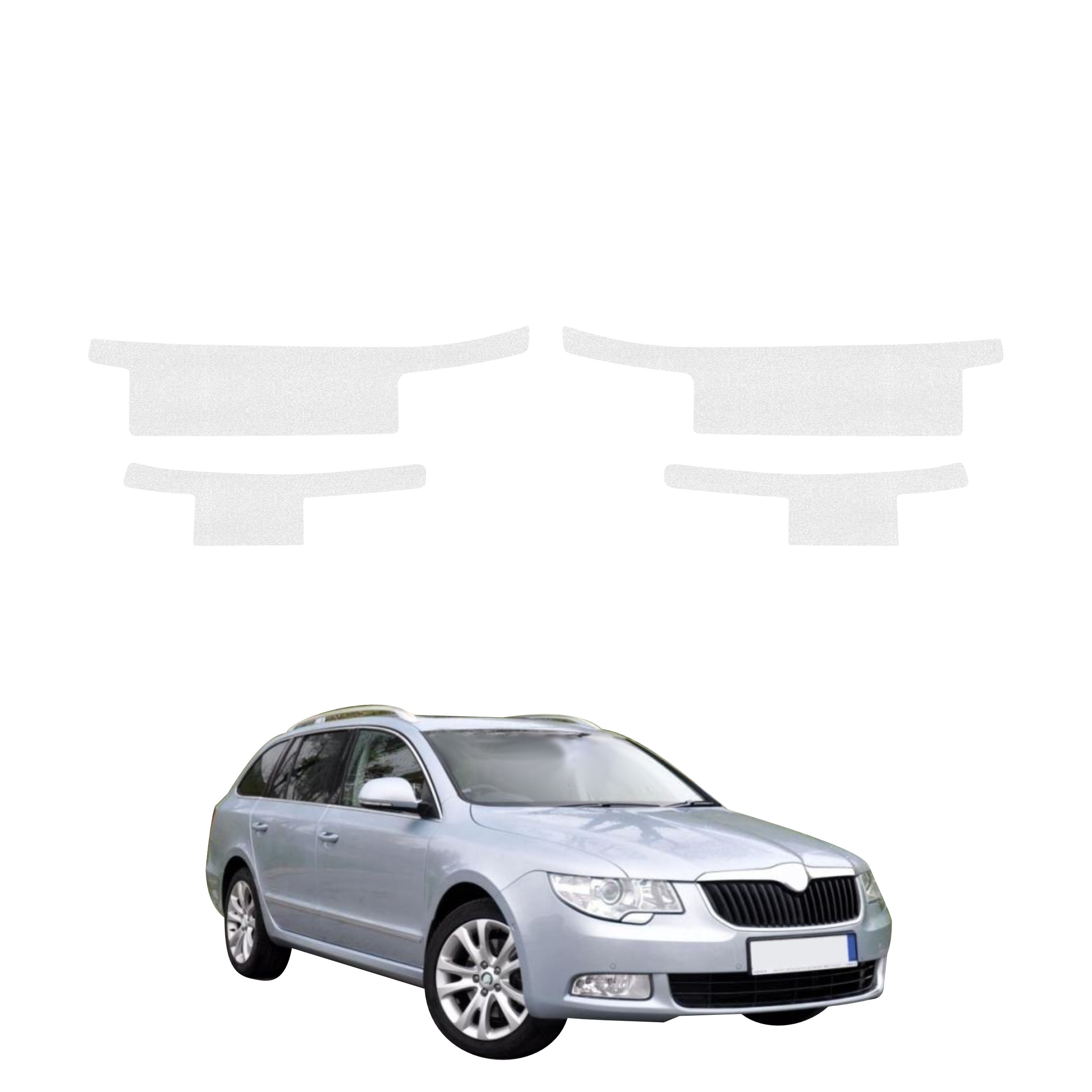4w1 Bezbarwna powłoka techniczna Grizz Protector na progi Skoda Superb 2 Sedan 4D (2008-2013)
