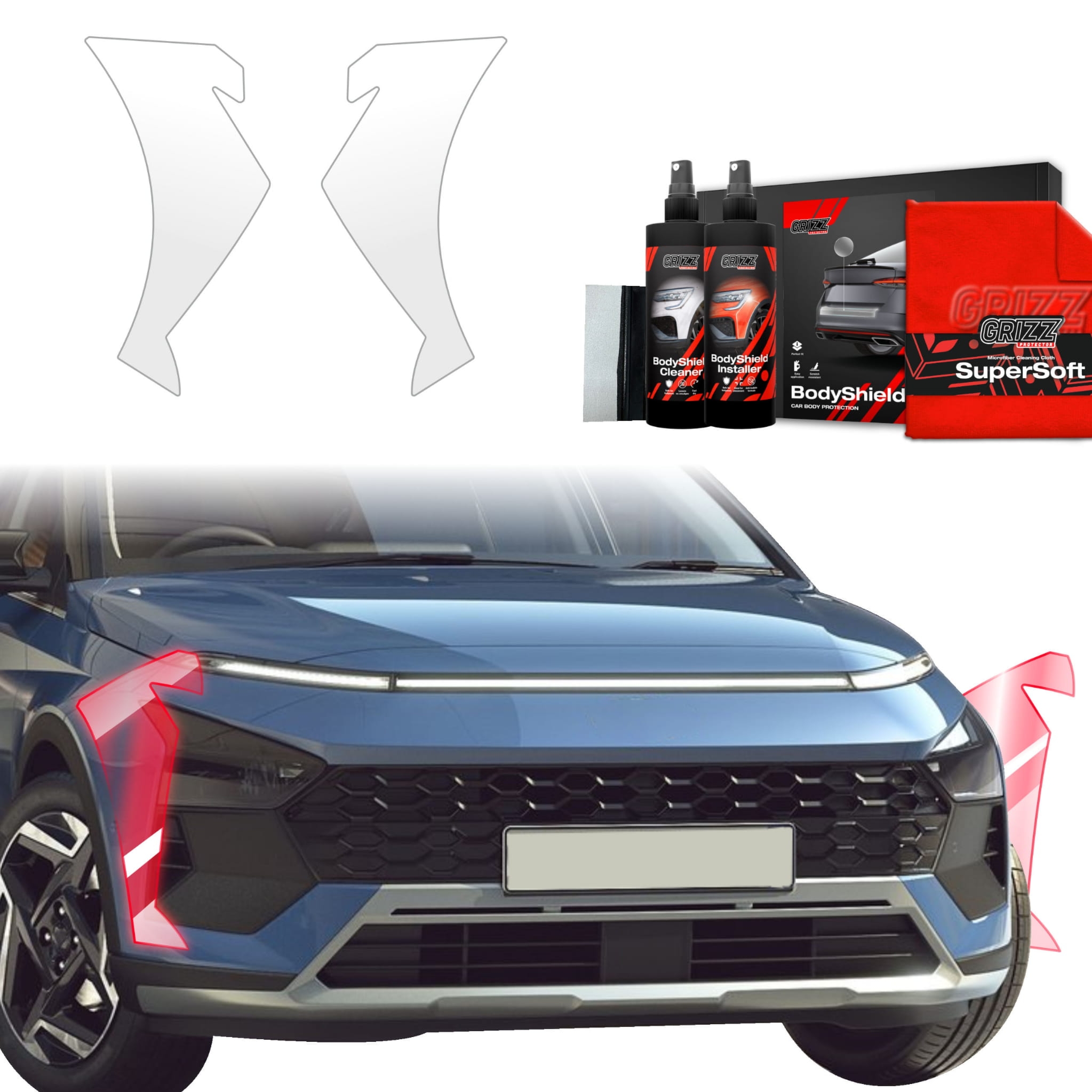2w1 Folia ochronna Grizz Protector na zderzak do Hyundai Bayon (2024-2026)