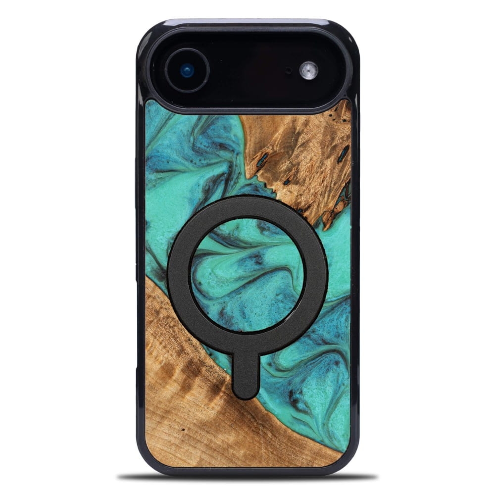Drewniane etui do iPhone Air, Bewood Unique Turquoise do MagSafe