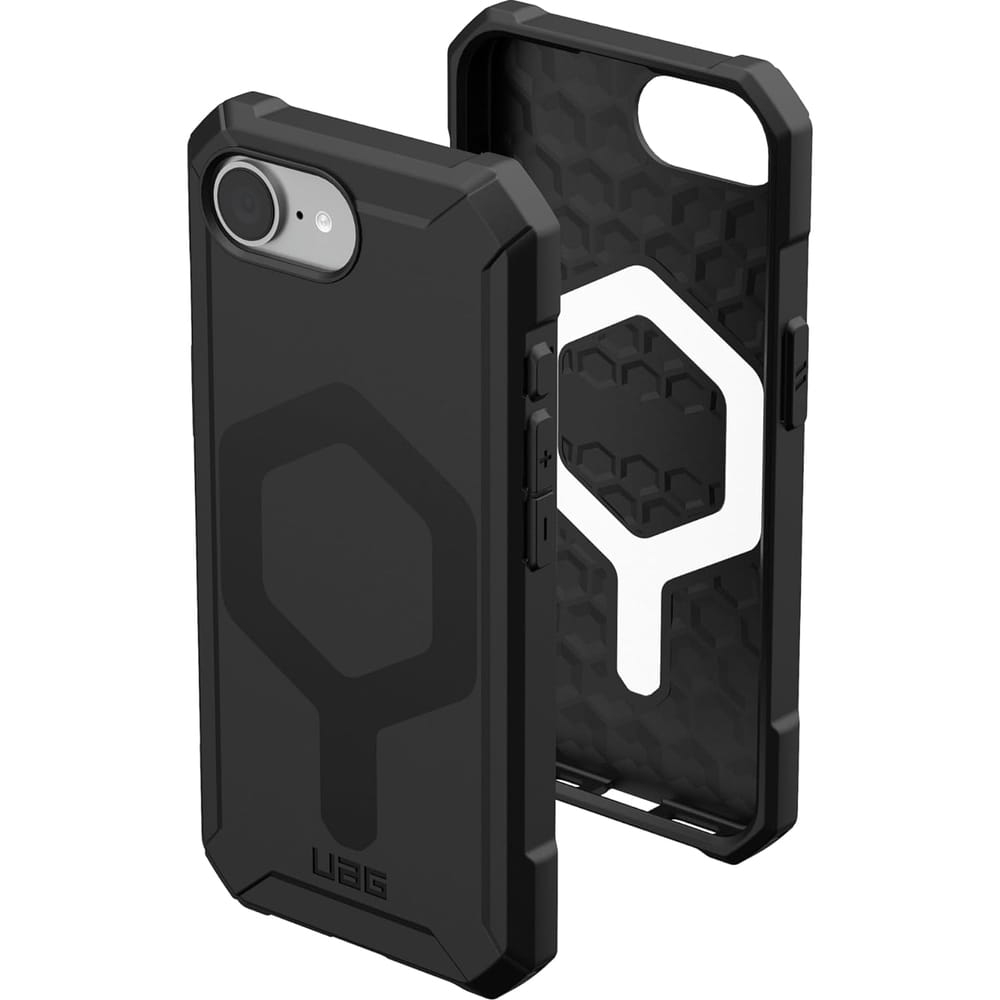Image of Etui pancerne Urban Armor Gear Essential Armor Mag do iPhone 16e, czarne