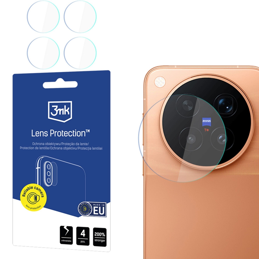 Osłona na aparat 3mk Lens Protection do Vivo X500 Pro Max, 4 zestawy