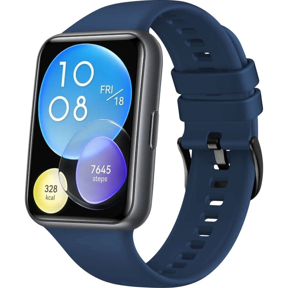 OUTLET: Silikonowy pasek Fixed Silicone Strap do Huawei Watch Fit 2, granatowy