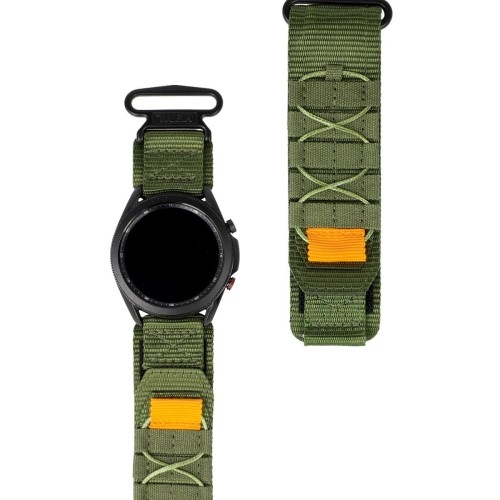 Image of Sportowy pasek do zegarka Bizon Strap Watch Adventure do Galaxy Watch 22mm, khaki