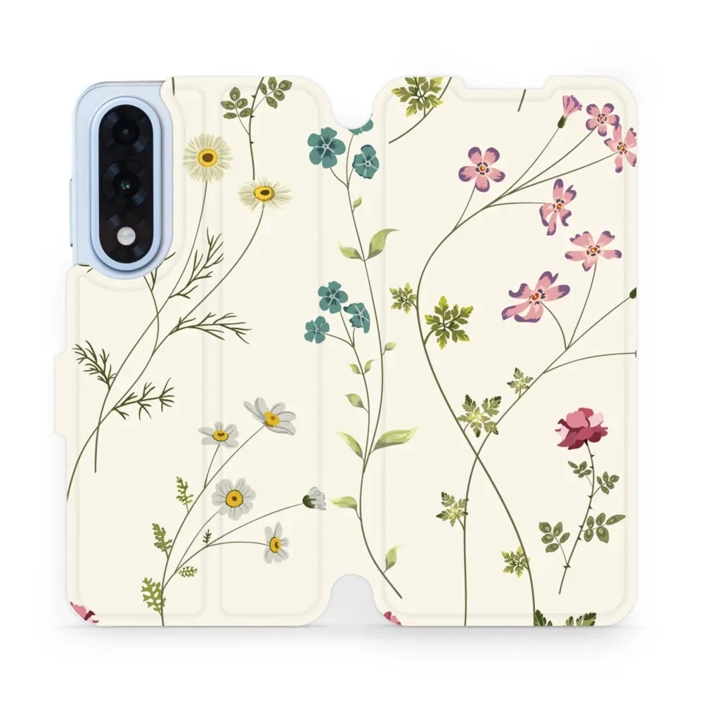 Etui z klapką do OnePlus Nord 5, Mobiwear Book, polne kwiaty