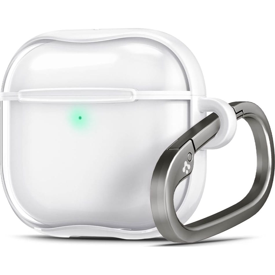Image of Etui Spigen Ultra Hybrid do Apple AirPods 4, przezroczysto-białe
