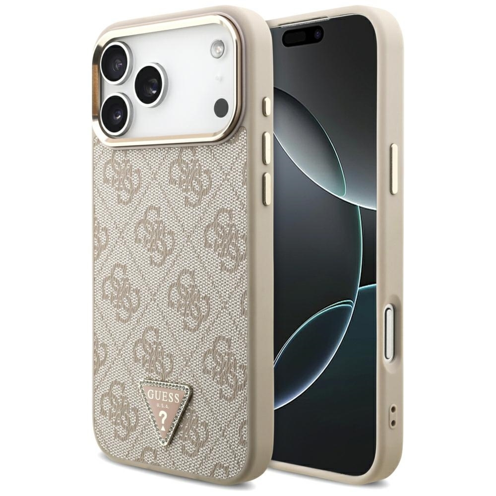 Etui Guess 4G Triangle Logo do iPhone 18 Pro Max / 17 Pro Max do MagSafe, różowe