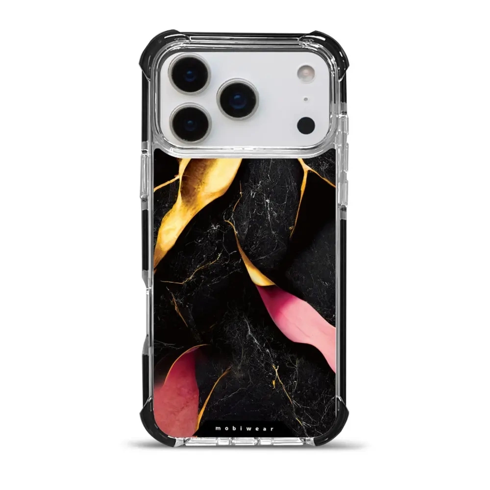 Etui ochronne do iPhone 17 Pro Max do MagSafe, Mobiwear Elite Bumper, pozłacany kruszec