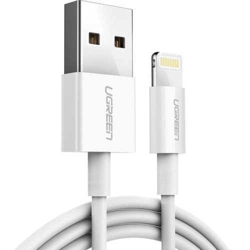 Image of Kabel Ugreen USB-A do Lightning MFi 2,4A 1m, biały