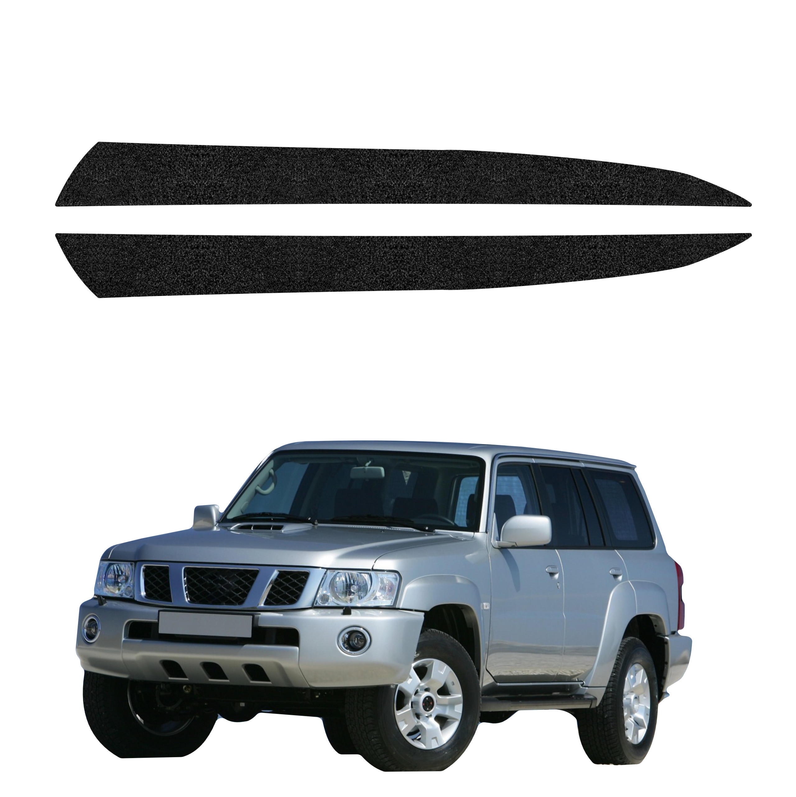 2w1 Czarna powłoka techniczna Grizz Protector na maskę Nissan Patrol Y61 (1997-2009)