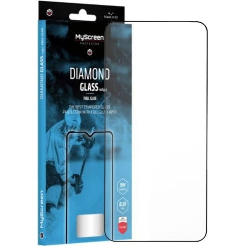 Image of Szkło MyScreen Diamond Glass Edge Full Glue do Galaxy S24 Plus, czarna ramka