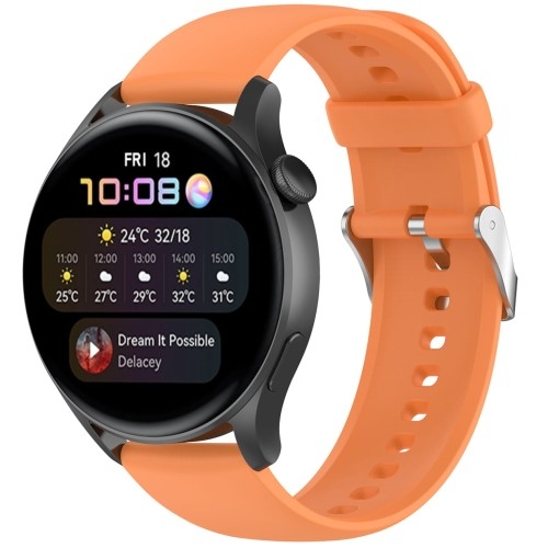 Image of Pasek Bizon Strap Watch Silicone Pro do Huawei Watch 4 46 mm, pomarańczowy