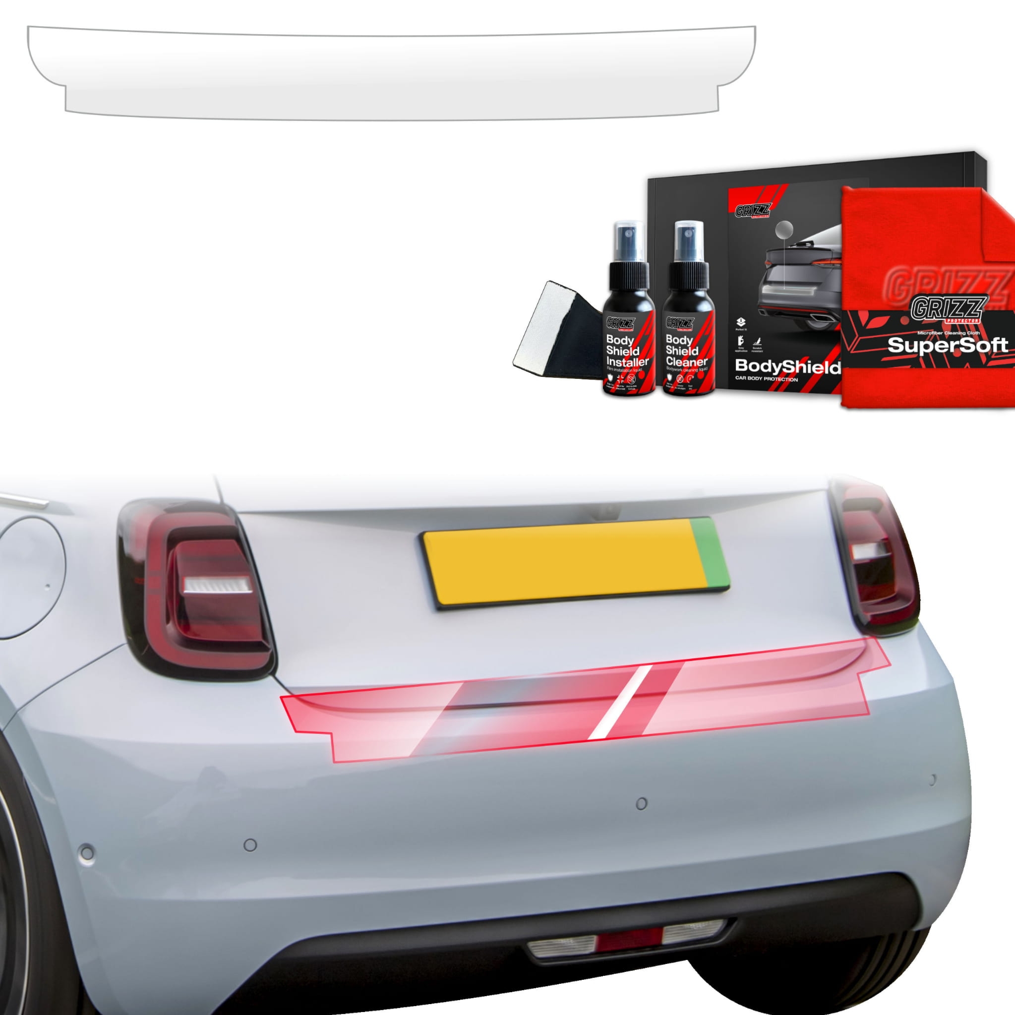 Folia ochronna Grizz Protector na próg bagażnika do Fiat 500 (2016-2026)