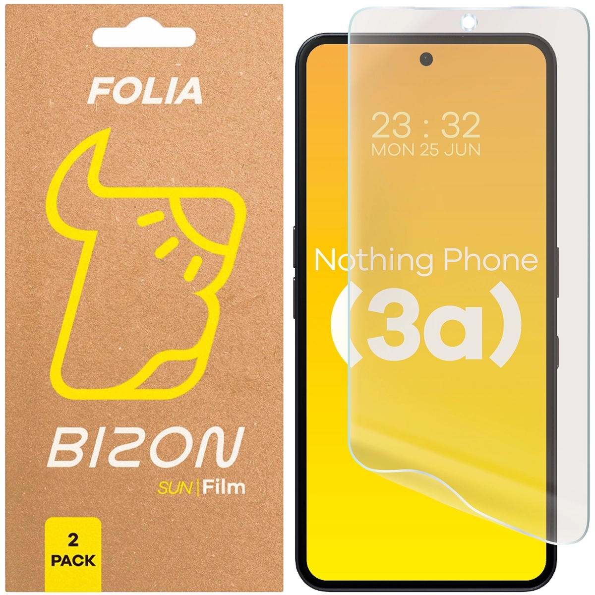Folia matowa Bizon Film Sun Duo do Nothing Phone (3a), 2 sztuki