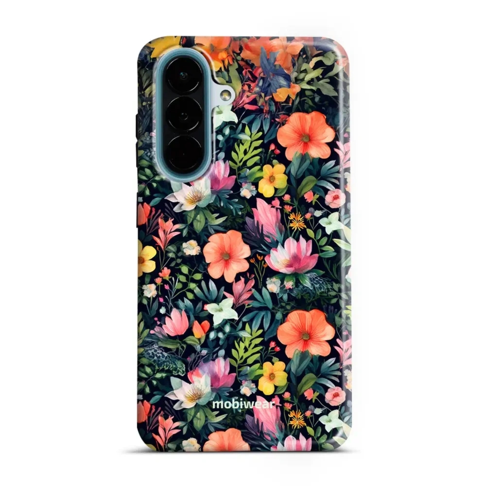Etui ochronne do Galaxy A27 5G, Mobiwear Elite Pro, kolorowo-kwieciste