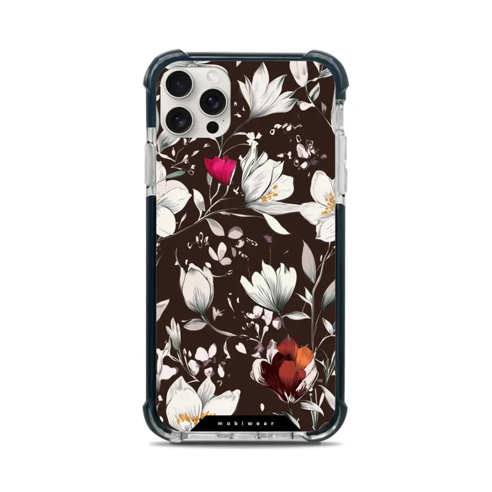 Etui ochronne do iPhone 11 Pro Max do MagSafe, Mobiwear Elite Bumper, nocny bukiet