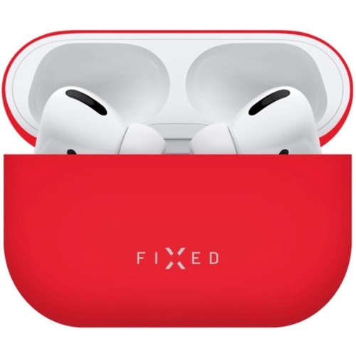 Image of Etui Fixed Silky do Apple AirPods Pro 2, czerwone