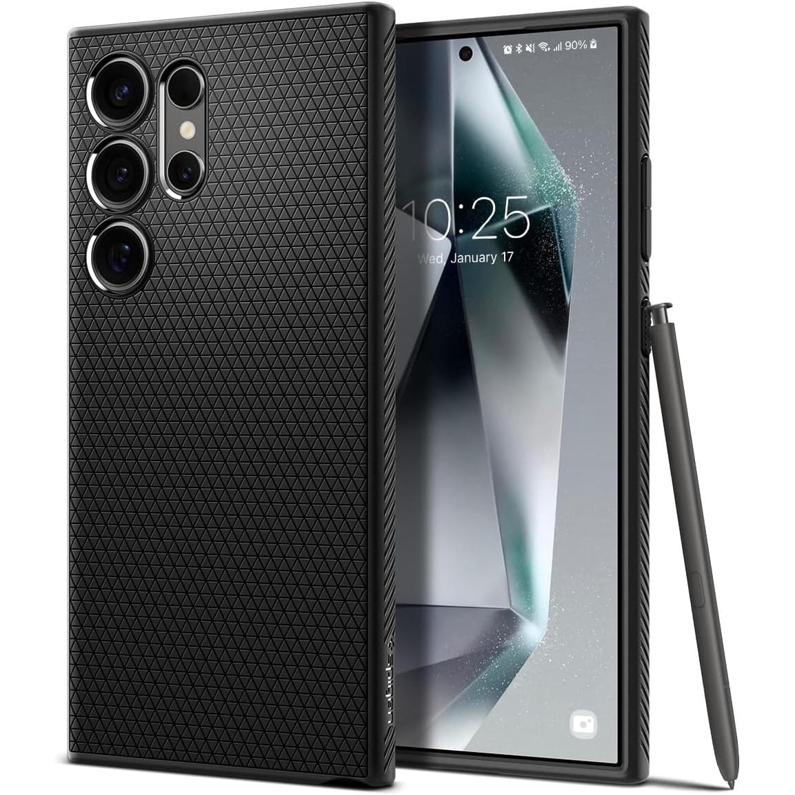 Image of Etui Spigen Liquid Air do Galaxy S24 Ultra, czarne