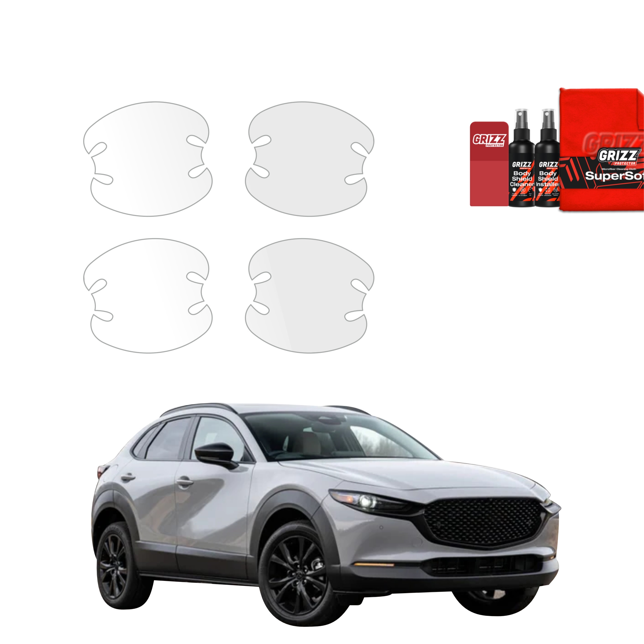 4w1 Folia ochronna pod klamki Grizz Protector do Mazda CX-30 (2026)