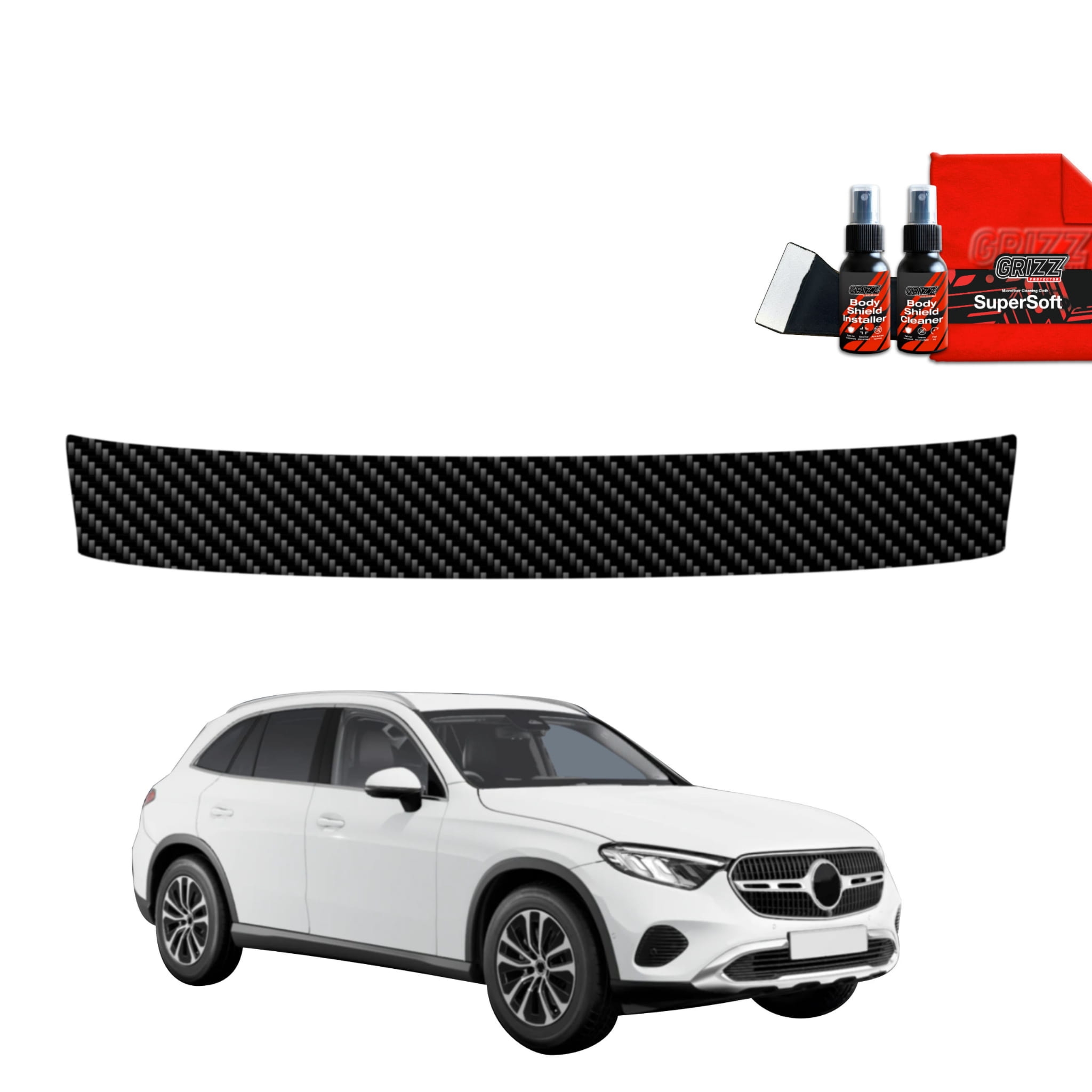 Folia karbonowa Grizz Protector na próg bagażnika do Mercedes GLC Wagon (2025-2026)