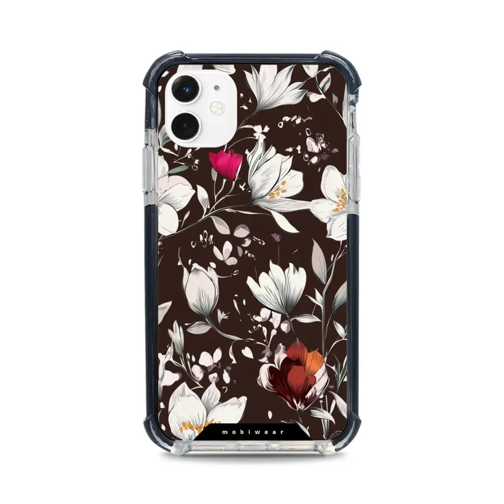 Etui ochronne do iPhone 11 do MagSafe, Mobiwear Elite Bumper, nocny bukiet