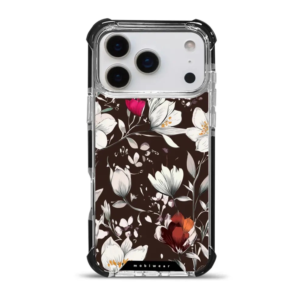 Etui ochronne do iPhone 17 Pro Max do MagSafe, Mobiwear Elite Bumper, nocny bukiet