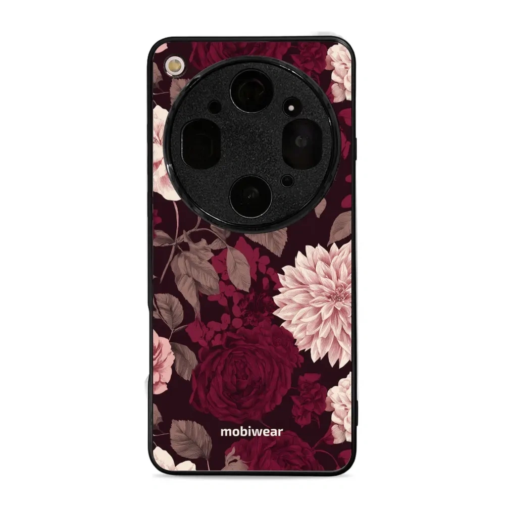 Etui ochronne do OPPO Find X9 Ultra, Mobiwear Glossy Case, wino i dalie