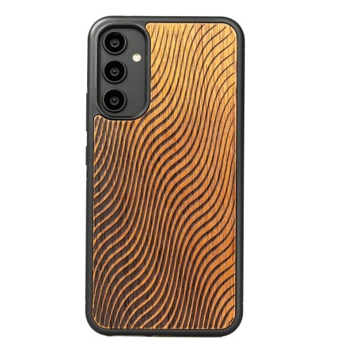 Image of Drewniane etui do Galaxy A34 5G, Bewood Fale Merbau