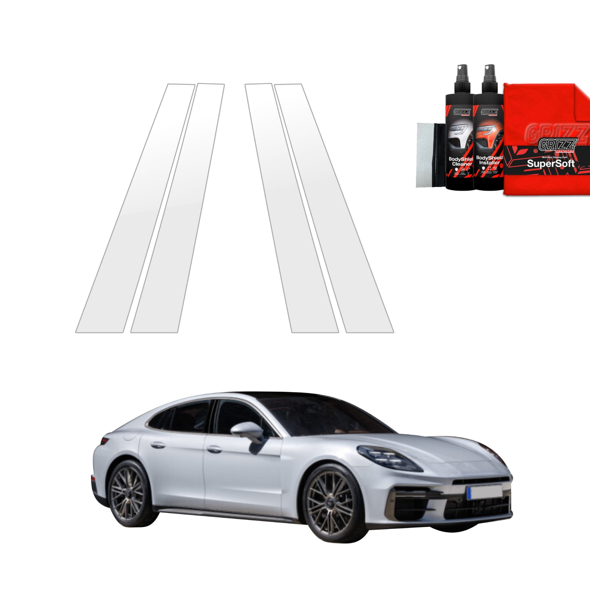 4w1 Folia ochronna na słupki Grizz Protector do Porsche Panamera 2 (2016-2024)
