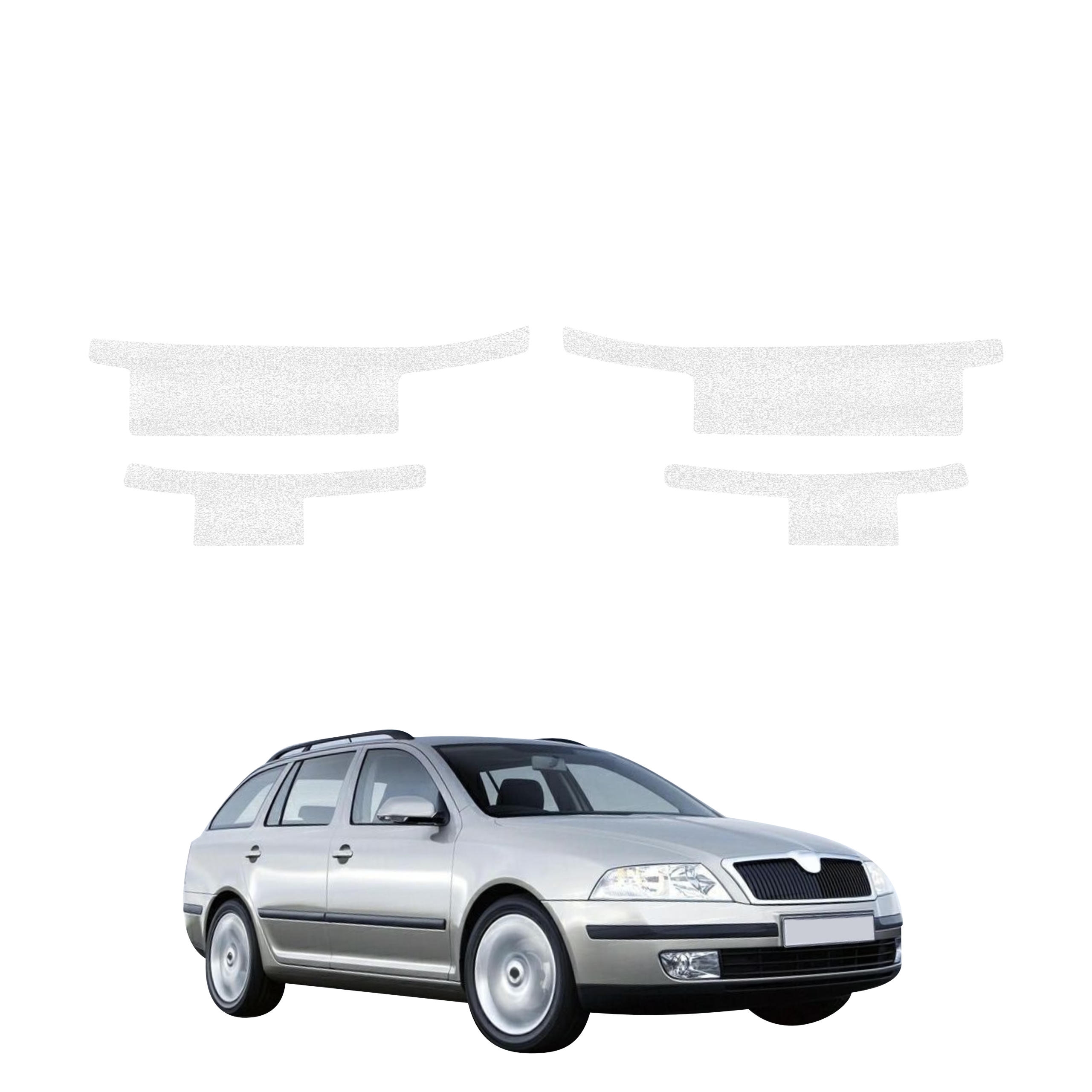 4w1 Biała powłoka techniczna Grizz Protector na progi Skoda Octavia 2 Kombi (2004-2008)