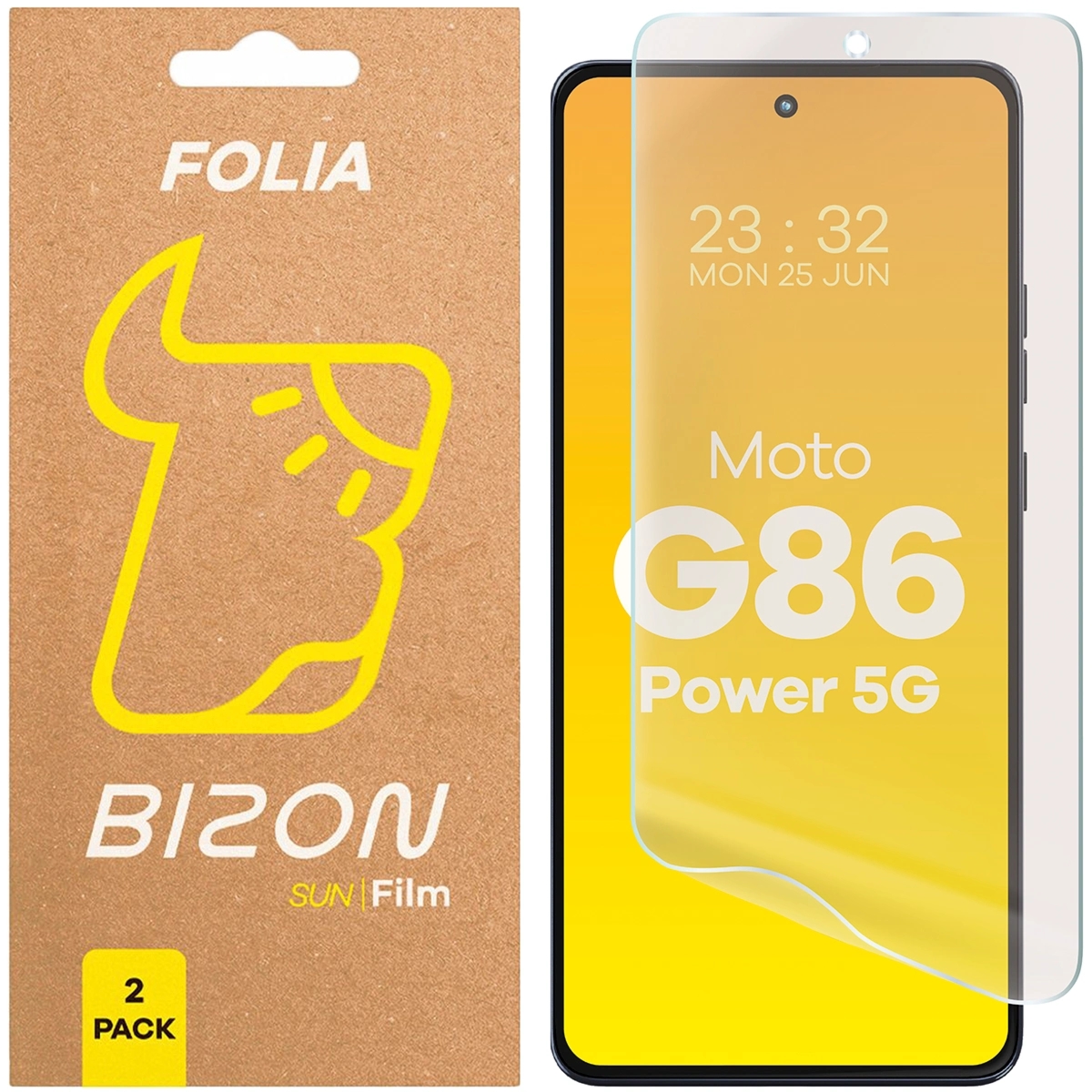 Folia matowa Bizon Film Sun Duo do Motorola Moto G86 Power 5G, 2 sztuki