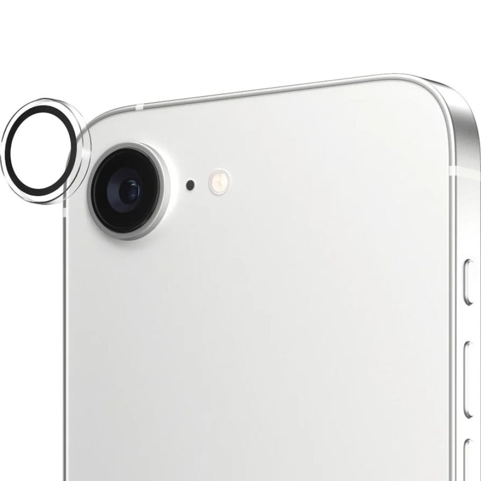 Szkło hartowane na aparat z aplikatorem PanzerGlass Hoops do iPhone 17e / 16e, przezroczyste