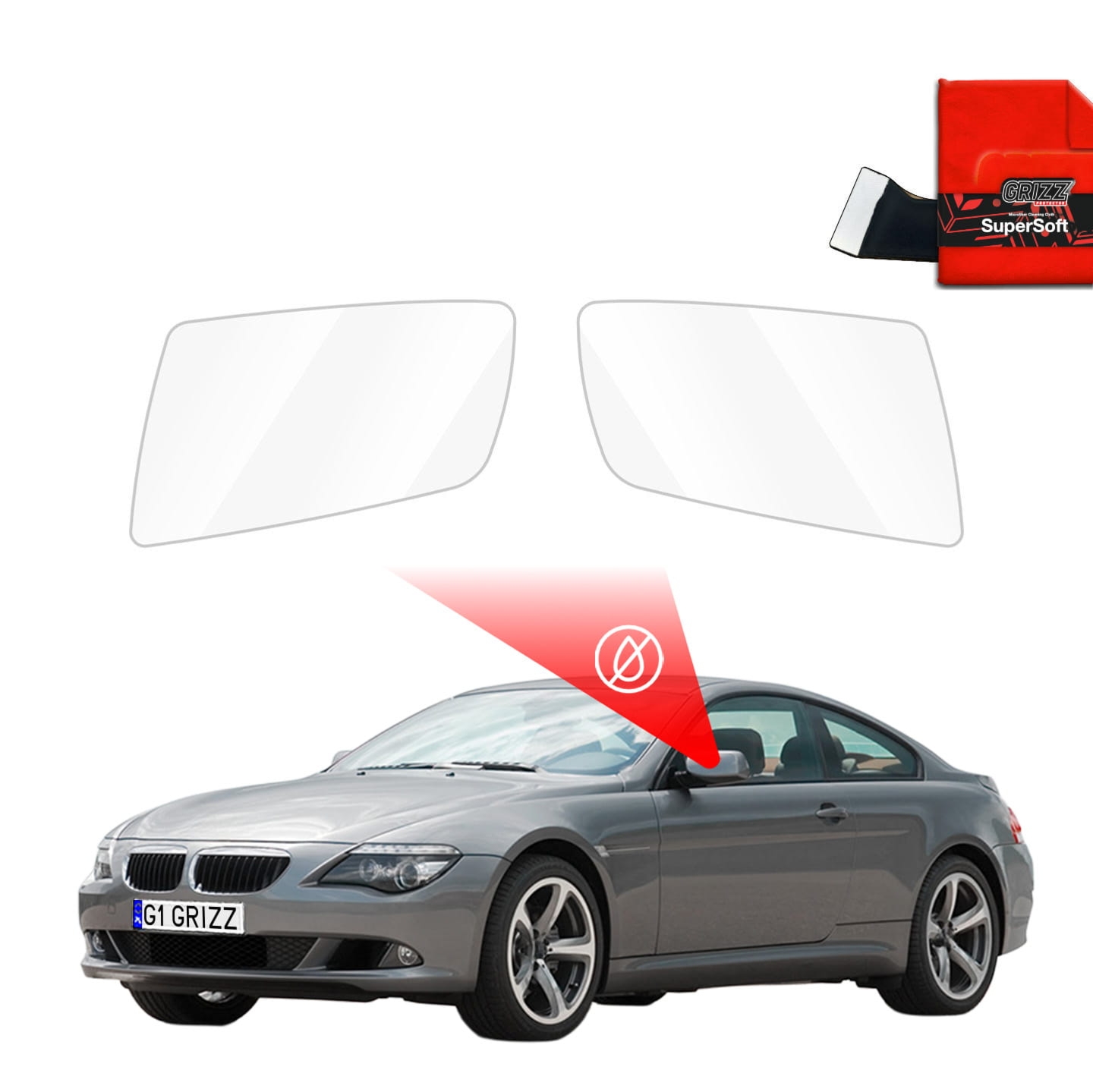 Folia przeciwdeszczowa Grizz Protector na lusterka do BMW 6 E63 (2003-2010)