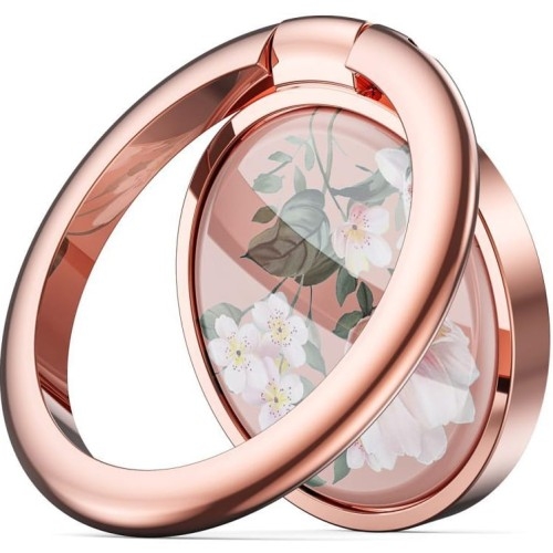 Image of magnetyczny ring do telefonu na palec tech-protect magnetic ring, różowy w kwiaty