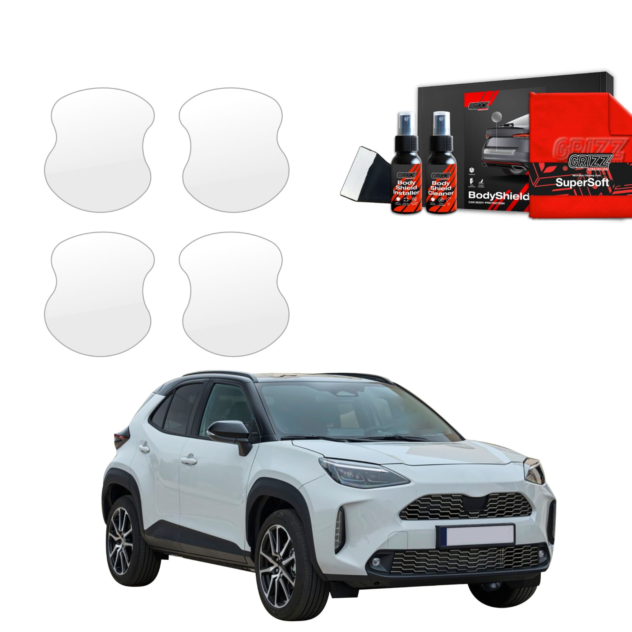 4w1 Folia ochronna Grizz Protector pod klamki do Toyota Yaris Cross (2021-2026)