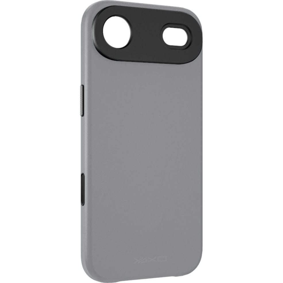 Etui YAXO Leather Gear Slim Case MagSafe do iPhone Air, szare