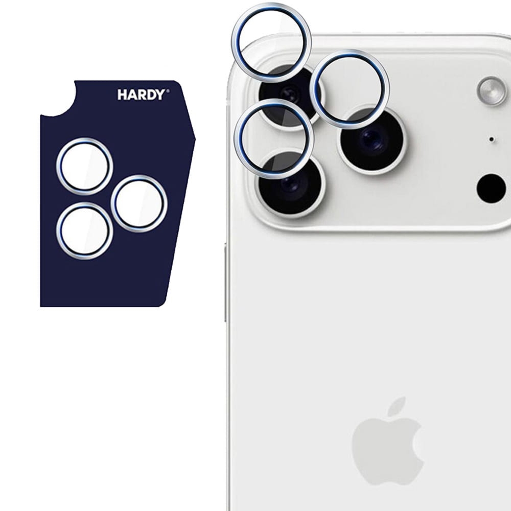 Osłony na aparat 3mk HARDY Lens Protection Pro 1 zestaw dla iPhone 17 Pro Max / 17 Pro, srebrne