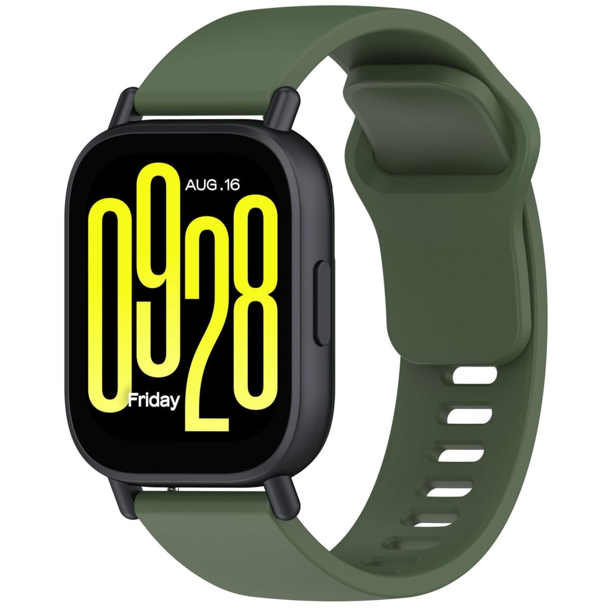 Pasek silikonowy do smartwatcha, Bizon Strap Watch Silicone Pro H, QuickRelease 22 mm, ciemnozielony