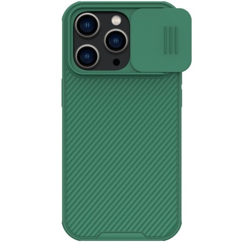 Image of Etui z ochroną aparatu Nillkin CamShield Pro do iPhone 14 Pro, zielone