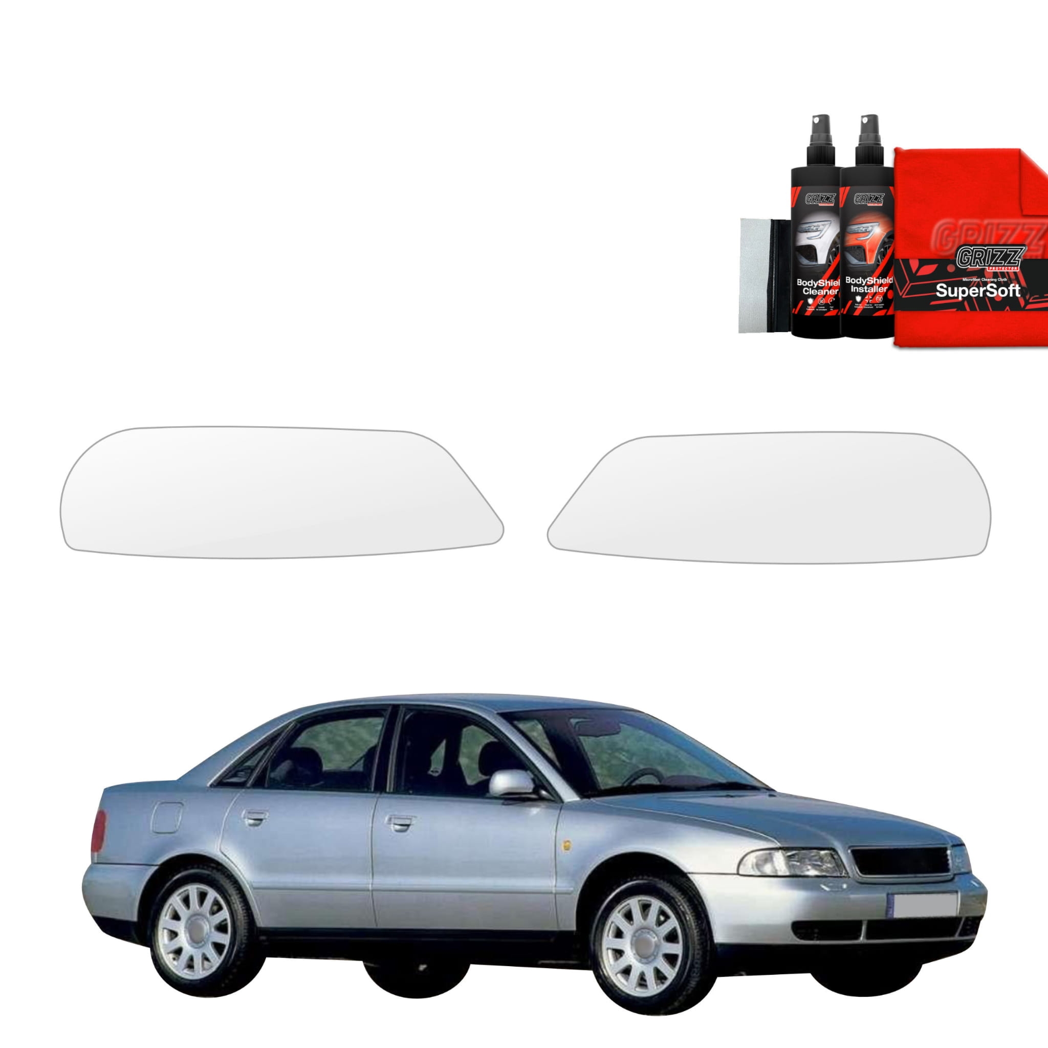 2w1 Folia ochronna na lampy Grizz Protector do Audi A4 B5 Sedan (1994-2001)