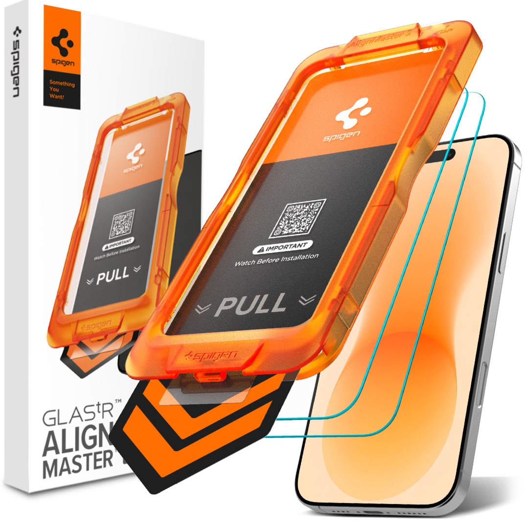 Szkło antyrefleksyjne do etui Spigen Glas.tR AlignMaster S AR 2-Pack do iPhone 18 Pro / 17 Pro