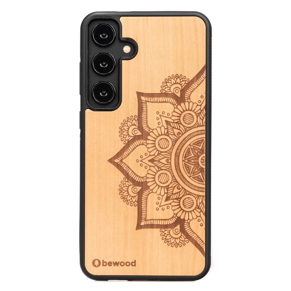 Image of Drewniane etui do Galaxy S25 Plus, Bewood Mandala Jabłoń