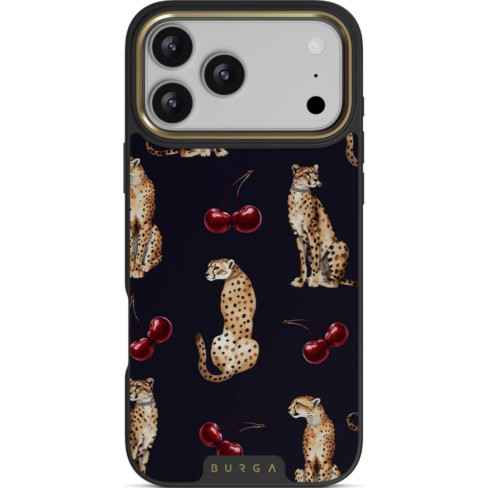 Etui Burga Elite Dark MagSafe do iPhone 18 Pro, Cougar Gold