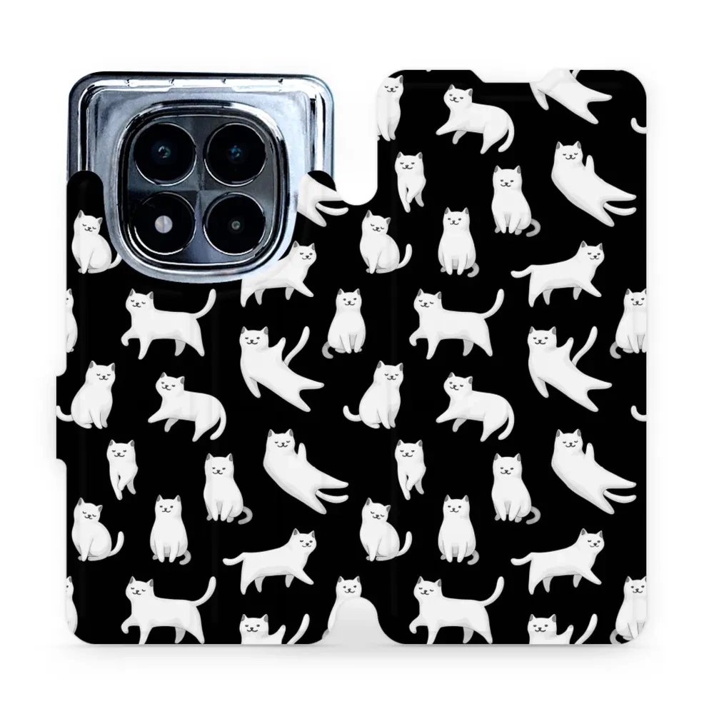 Etui z klapką do Xiaomi Redmi Note 14 Pro 5G, Mobiwear Book, kotki luna